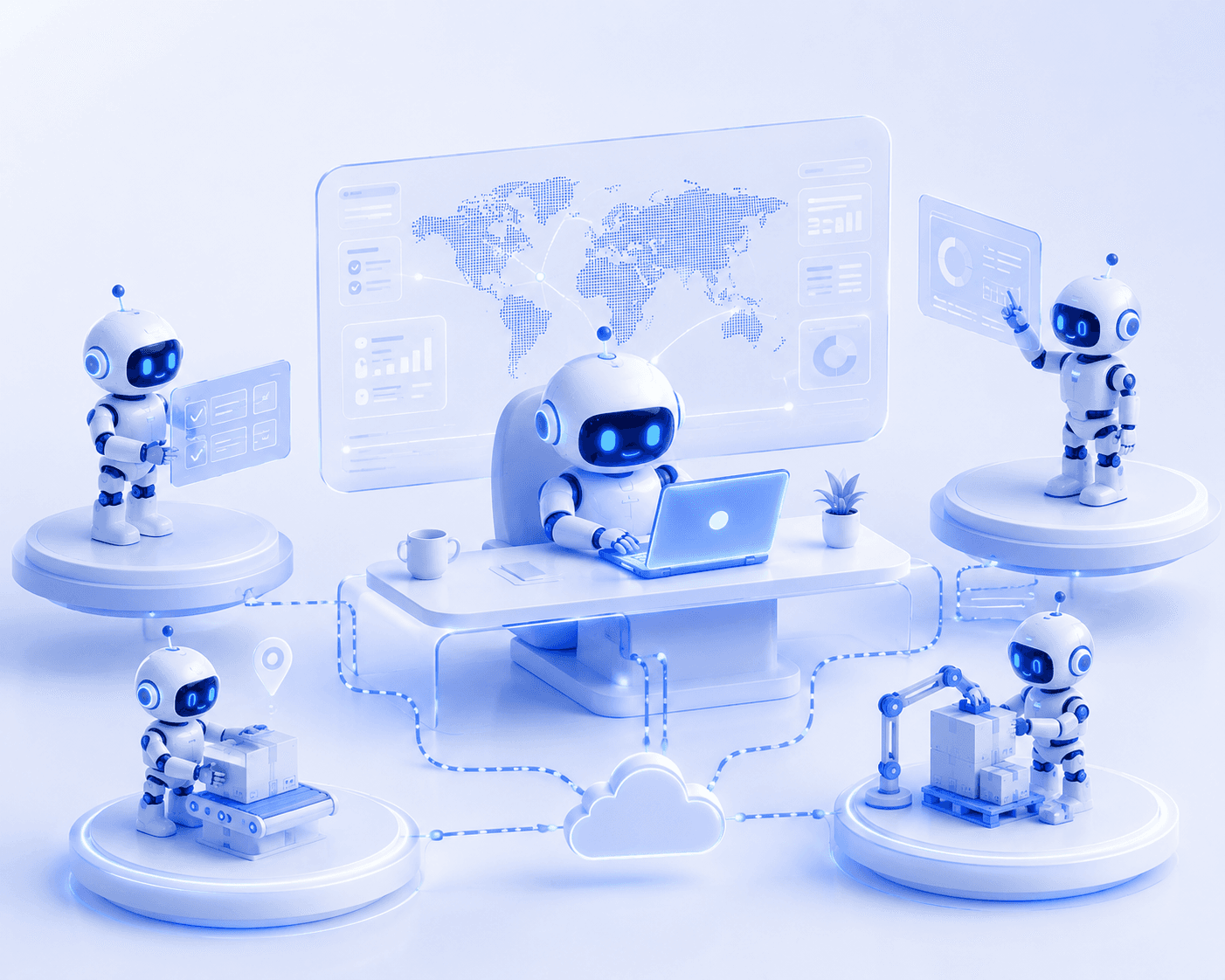 AI voice agent supporting a distributed remote team