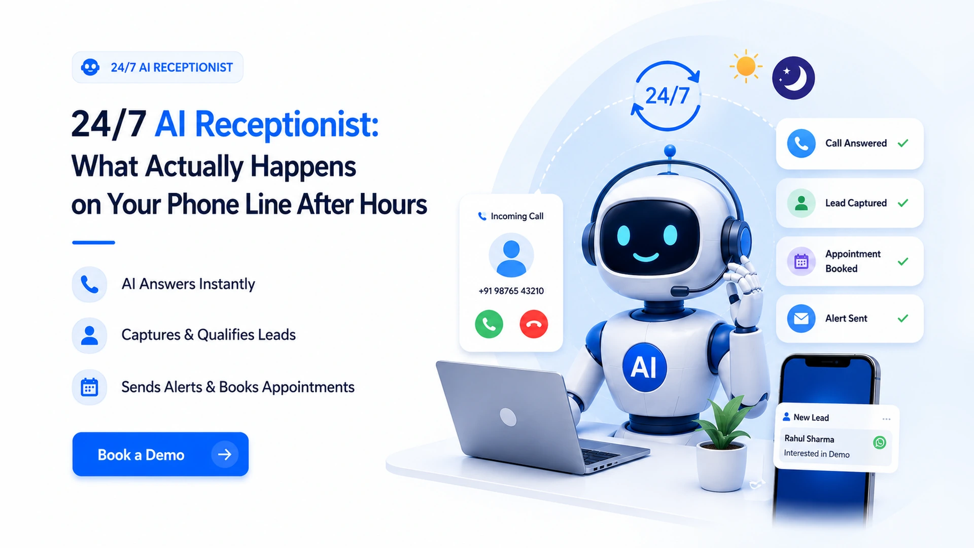 24/7 AI Receptionist: What Actually Happens on Your Phone Line After Hours