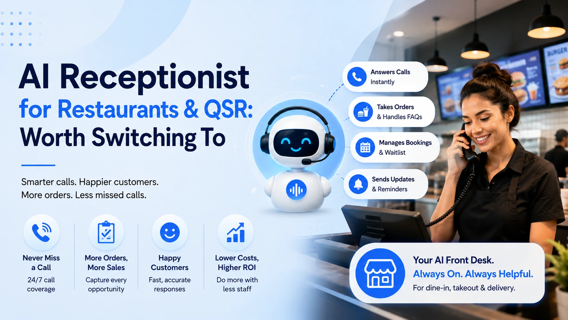 AI Receptionist for Restaurants & QSR: Is It Worth It for Your Reservations?