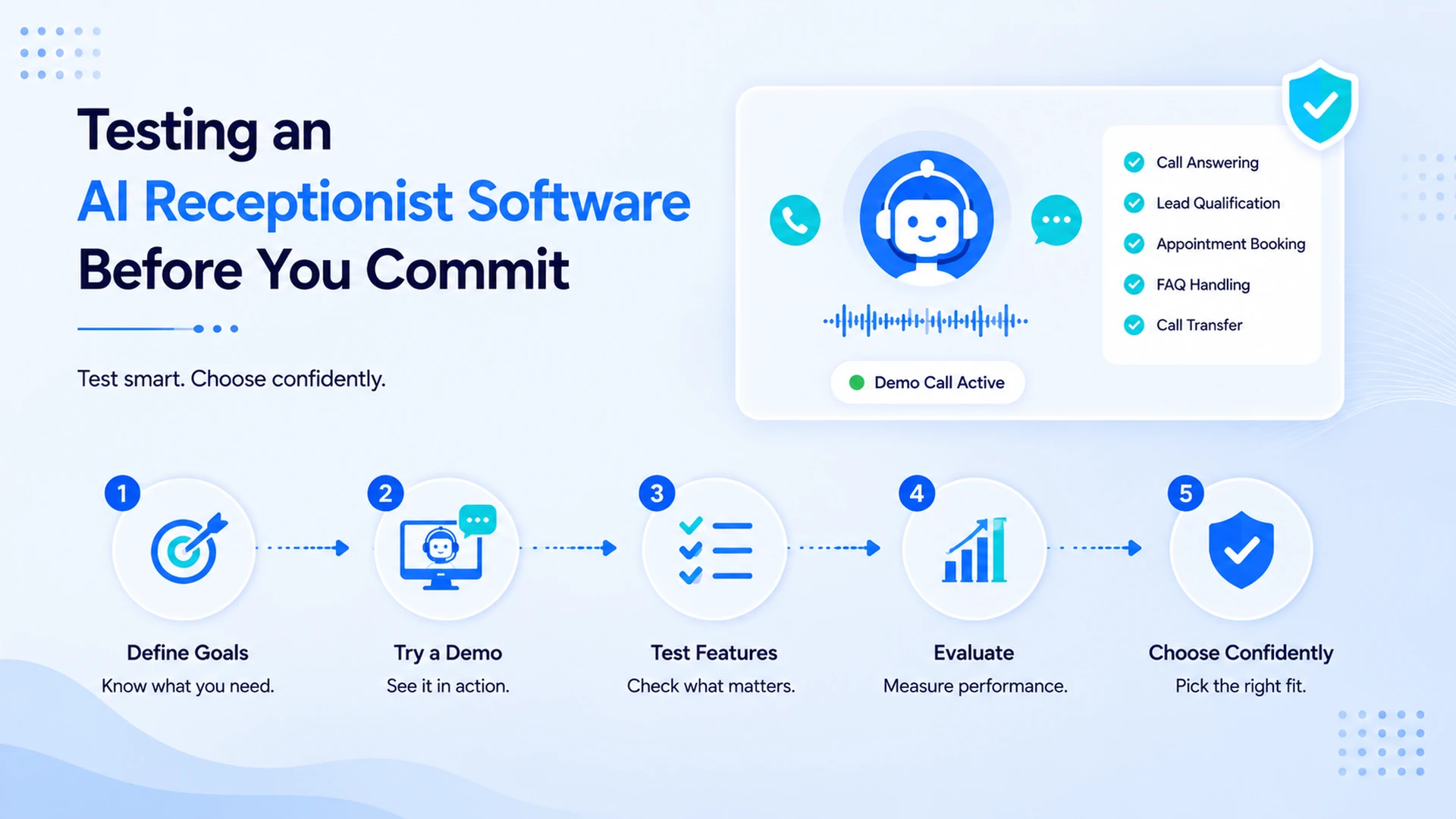 Testing an AI receptionist software before you commit