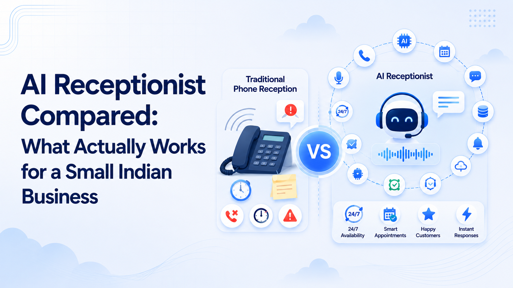 AI Receptionist Compared: What Actually Works for a Small Indian Business